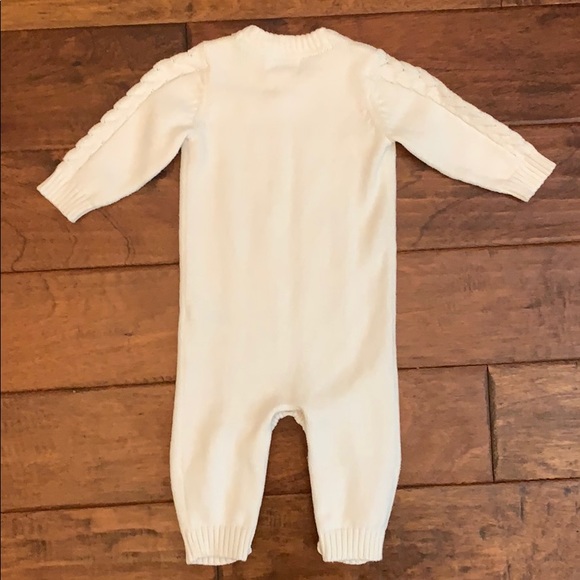 BNWOT Cloud Island Cable Knit Romper Unisex 3-6m - Picture 4 of 4